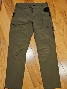 Black Ovis Mens Granite Peak Pant Olive Green Size 32x32
